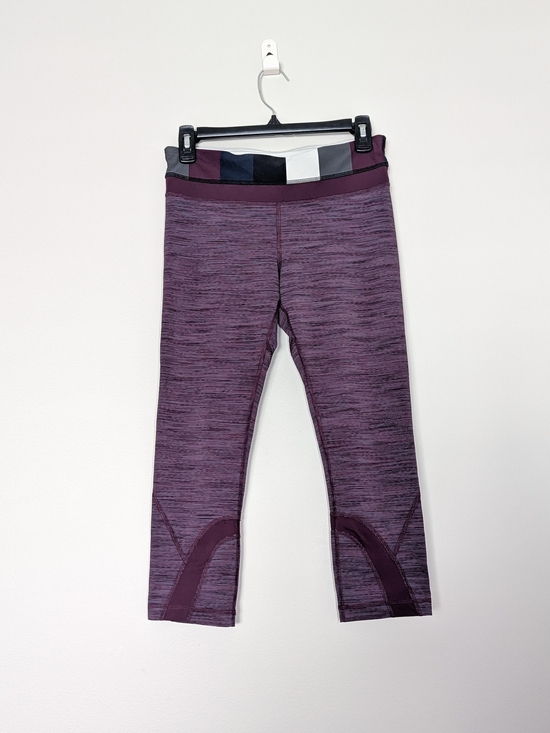 lululemon athletica Pants - Lululemon Inspire Crop II Leggings, Heathered Purple, Size Small